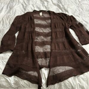 Jones New York brown cardigan